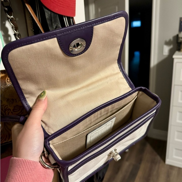 coach penny leather crossbody bag - Picture 7 of 8